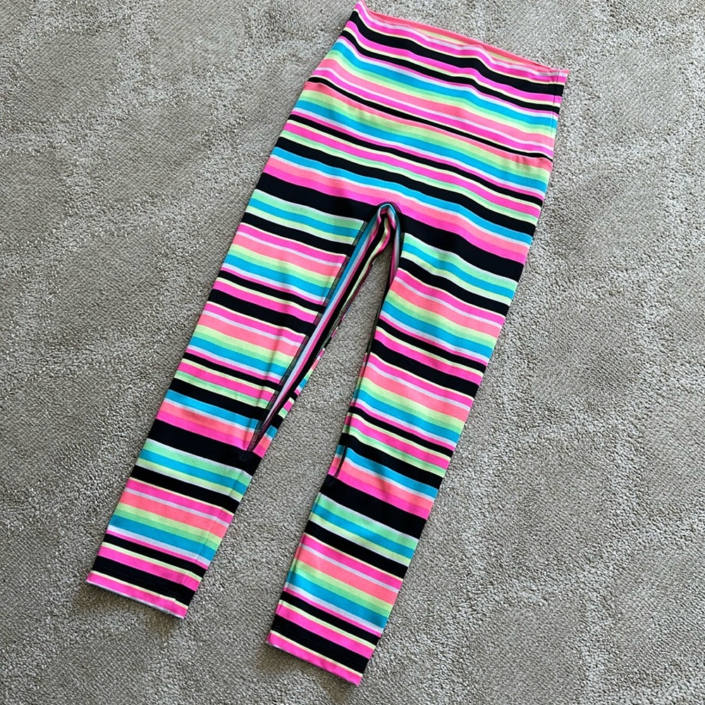 K-DEER striped seamless leggings